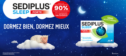 Sediplus Sleep Forte: dormez bien, dormez mieux!